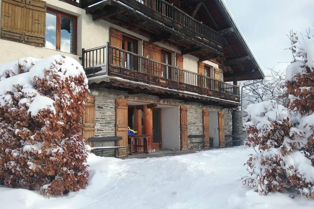 Paisible Chalet Montagne Avec Option Jacuzzi Séez Exterior photo